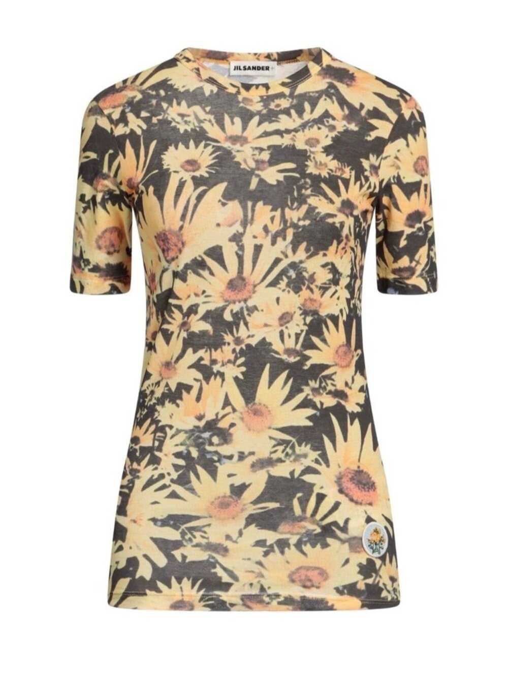 Jil Sander sunflower print short-sleeved T-shirt M